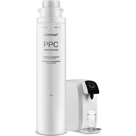 COSTWAY Sostituzione Filtro PPC per Sistema di Osmosi Inversa, Installazione a Vite, Durata 3-6 Mesi, Filtrazione Superiore (1/5)