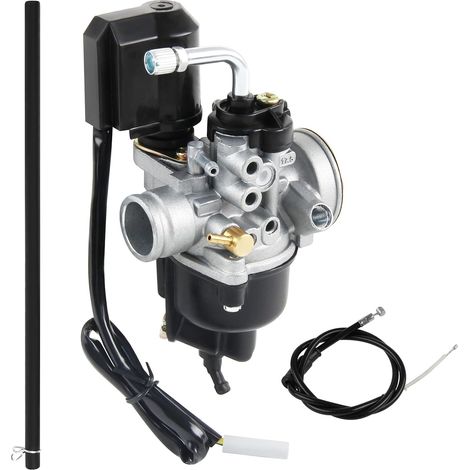 Carburateur avec vidange d'huile, Avec Passage de 17.5mm Carburateur pour Scooters 50cc de Pia-ggio Gilera Aprilia (style 2) (1/5)
