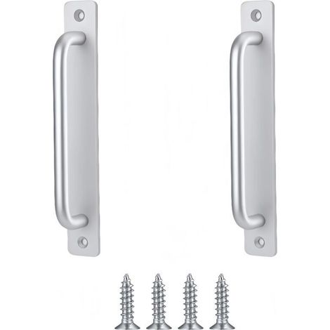 Schiebetürgriff für Scheunentore, Scheunentürgriff, Holztür, Außengarten, Schrank (Silber, 148mm) (1/5)