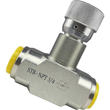 Vannes de régulation de débit hydraulique unidirectionnelles pour moteurs de vérins hydrauliques, remplacement de vannes à pointeau, multicolores et résistantes 3/4'' (1/5)