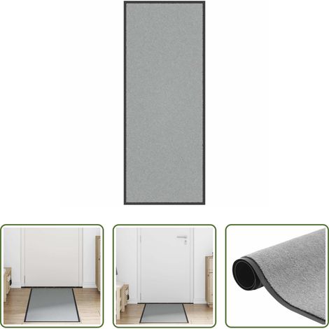 vidaXL Paillasson en polypropylène - Paillasson gris 60x150 cm (1/5)