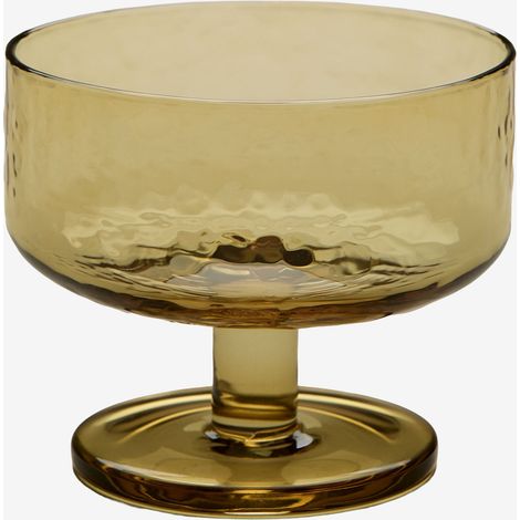 SKLUM 4er-Set Cocktailgläser 33 cl aus Leomie-Glas Honiggelb (1/5)