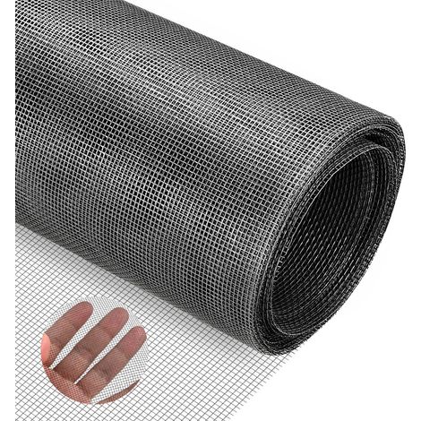 270 x 150 cm Moustiquaire au mètre en fibre de verre - Tissu en gaze - Protection contre les moustiques - Résistant aux UV - Pour porte de balcon, salon, terrasse (1/5)
