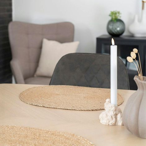 Set de table ovale en jute tressée (lot de 4)