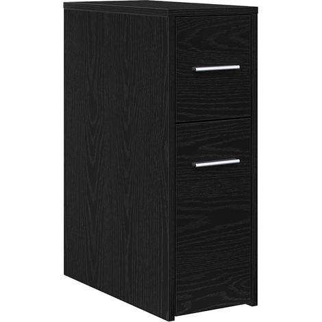 Maison Exclusive - Juego de muebles de baño Roble Negro 22 x 44 x