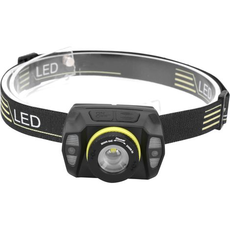 Éclairage frontal XPG+LED haute luminosité, zoom par secousse, batterie intégrée, chargement USB (1/5)
