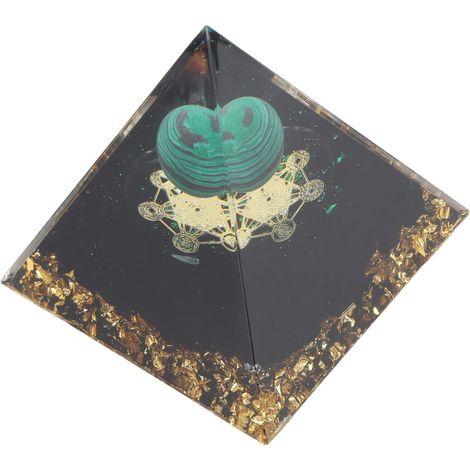 Pyramide en cristal de 6 cm, pièce unique en cristal pur et naturel, faite à la main, ornement pour la maison ou le bureau. (1/5)