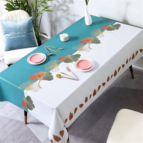 Nappe rectangulaire en PVC antitache, nappe rectangulaire en toile cirée