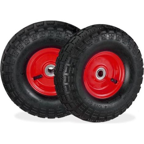 Jeu de roues pour camion sac avec 2 jantes en acier (1/5)