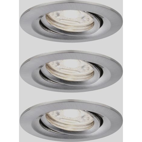 Paulmann 94295 EBL Nova mini Coin LED-Einbauleuchte 3er Set 4 W Eisen (1/5)