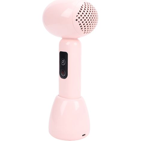 Kabelloser Haartrockner für Babys, sanfte Wärme, leiser Säuglingsföhn mit 5000-mAh-Akku, Rosa (1/5)