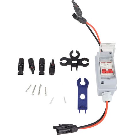 Interruttore di disconnessione CC da 500 V CC 63 A, IP65, impermeabile, per impianti solari domestici e per camper (1/2)