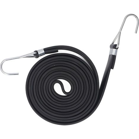 Cordon élastique, 2 Cm de Large, Haute élasticité, Sangle élastique Polyvalente, Anti-âge, Robuste pour Stabiliser l'emballage sur Porte-vélo (2.5M) (1/5)