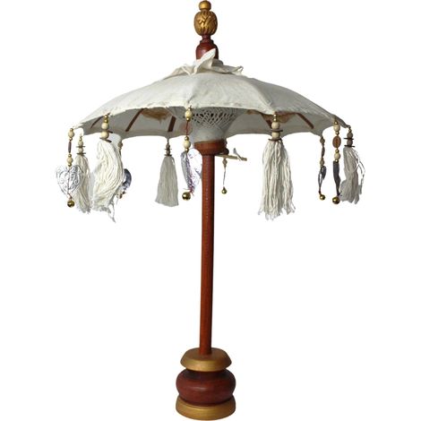 Parasol Bali Home Decor - Toile - Naturel - 40cm- Vendu par 1 (1/4)