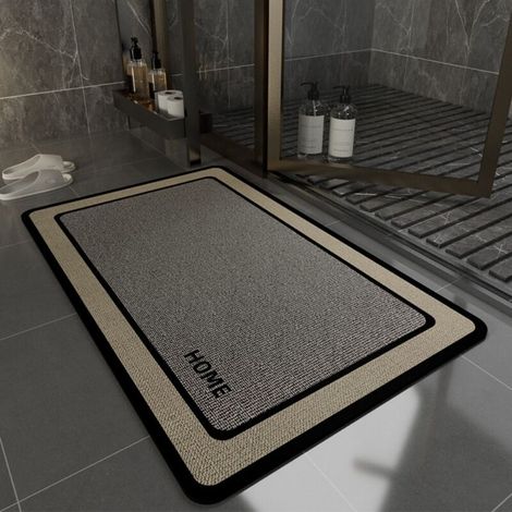 LAN Seattle - Style A - Terre de diatomées rectangulaire 4060cm Les tapis de sol en terre de diatomées sont faciles à nettoyer et conviennent aux salles de bains, toilettes et sanitaires. Ils sont rés (1/4)