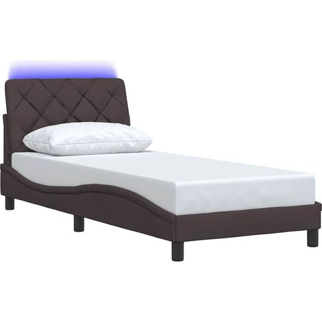 Giroletto con LED senza Materasso 90x190 cm Tessuto vidaXL (1/4)