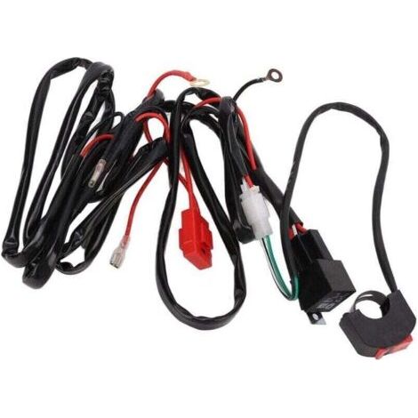 12V 40A LED-Arbeitsscheinwerfer-Kabelbaum für 9-32V Motorräder, ATVs und E-Bikes