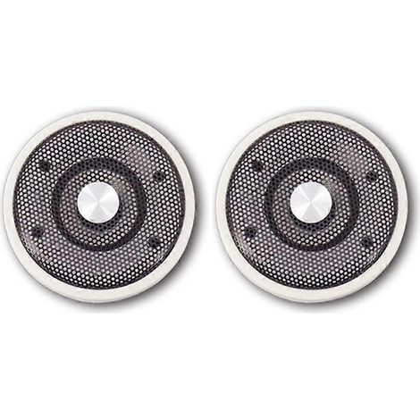 Lot de 2 enceintes portables étanches pour plafond, idéales pour une installation home cinéma. (1/5)