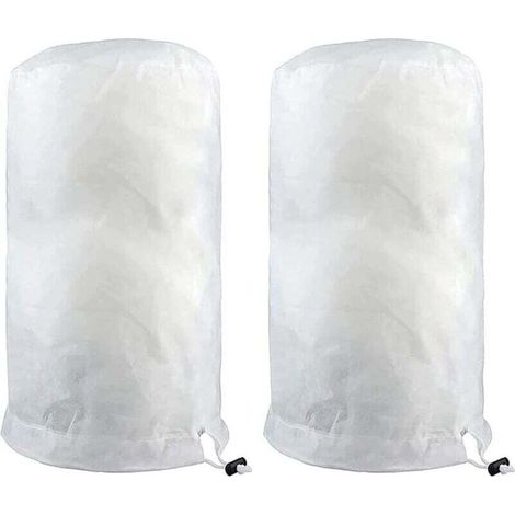 Voile d'hivernage,Lot de 2 housses de protection contre le gel pour plantes avec fermeture éclair 140 x 200 cm - Couverture chaude pour protéger les arbres fruitiers et les plantes Voile d'hivernage