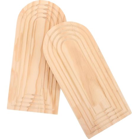 2 Stück Boho Landhausstil Wandhängende Blumentopf aus Holz