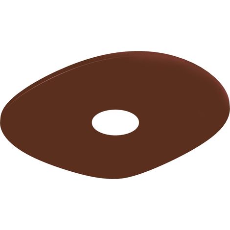 LUMICOM  RIVER FREE Plafoniera, 1x GX53, max 8W, metallo, marrone corten, 20x23cm