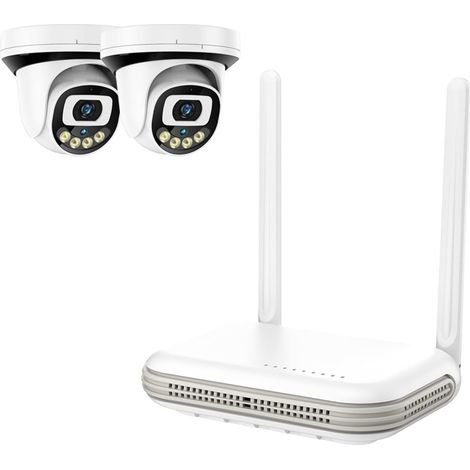 Système de caméra de sécurité à domicile Système de vidéosurveillance sans fil H.265 8CH Wifi Xmeye NVR 4CH 3MP 5MP TF carte Wifi IP caméra de sécurité Audio vidéo Kit de Surveillance ( Size : 500g , (1/5)