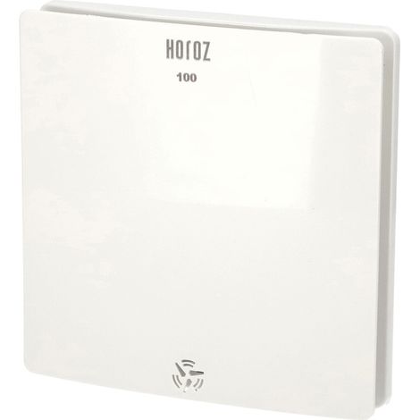 Extracteur d'air axial 100mm – Ventilateur blanc 12W – Débit 100 m³/h – Bruit 43 dB – Pour espaces confinés – Horoz Electric