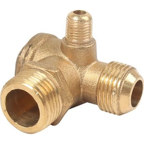 Falon-Tech Messing-Rückschlagventil 1/2x1/2x1/8 für Kompressor
