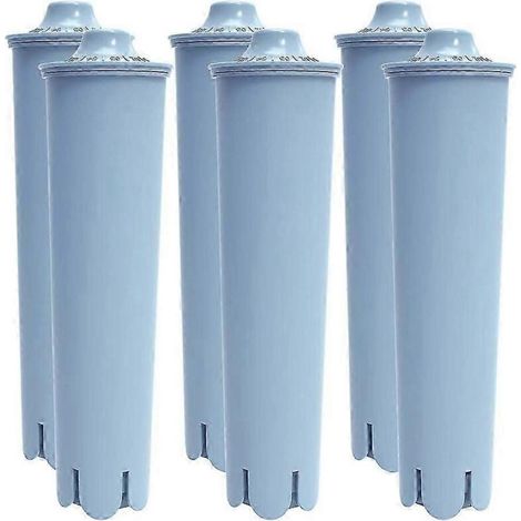 6er-Pack blauer Wasserfilter Jura Clearyl Claris, kompatibel mit Kaffeemaschinen – optimale Filterung gegen Kalk, Chlor und Verunreinigungen