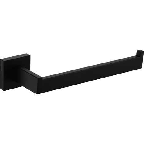 Portasciugamani da parete in acciaio inox SUS304, moderno portasciugamani da parete per bagno e cucina, nero opaco. (1/5)