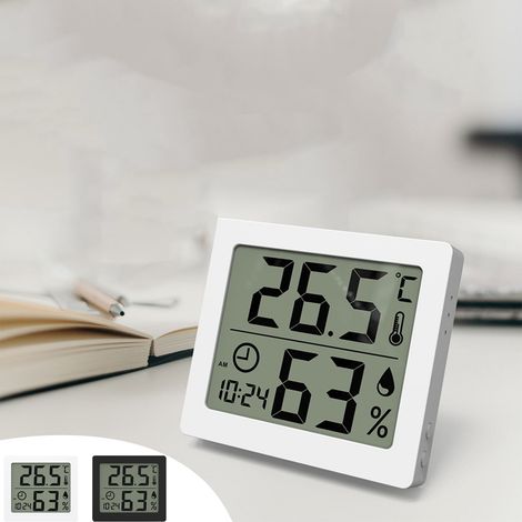 Sensor termohigrómetro digital para interiores para monitorizar el clima de la habitación del bebé. (1/5)