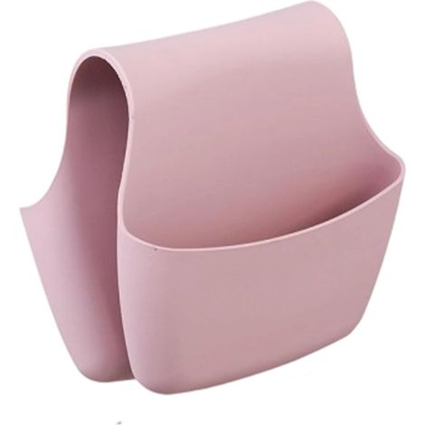 cestino sospeso per lavello da cucina, cestino sospeso in silicone, ripiano portaoggetti per lavello da cucina, porta spugna in silicone, per cucina e bagno, spugna, spazzola (1/5)