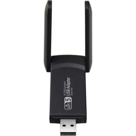 Adaptateur WiFi USB3.0 1300 Mbps Adaptateur 802.11AX 2,4 G/5 GHz Récepteur WiFi 5G Sans Fil Double Bande Carte Réseau AC Pilote (1/4)