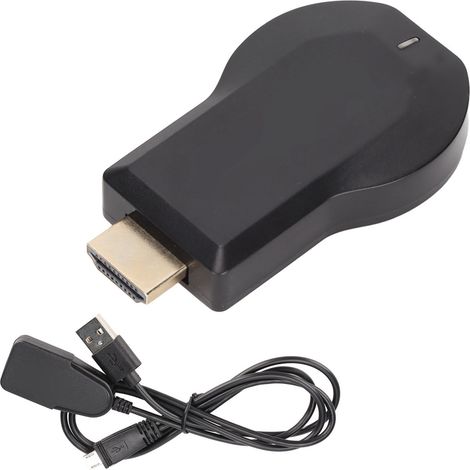 Adaptateur d'affichage sans fil 1080p WiFi pour la duplication d'écran sur téléphone portable, tablette, TV et projecteur (1/5)