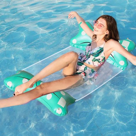 CCYKXA Aufblasbare Poolmatratze (1 Stück), XL Wasserhängematte für Erwachsene, lustiges Poolzubehör, 4-in-1 aufblasbare Poolmatratze. (1/5)