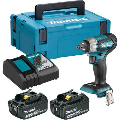 Schlagschrauber 18 V Li-Ion 3 Ah 180 Nm MAKITA - 2 Akkus, Ladegerät, Koffer - DTW181RFJ