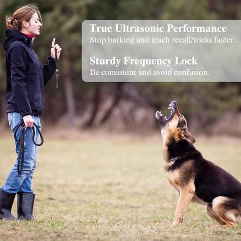 2 sifflets à ultrasons professionnels, Accessoires Réglables pour Chien à Haute Fréquence, avec lanière Gratuite (1/4)