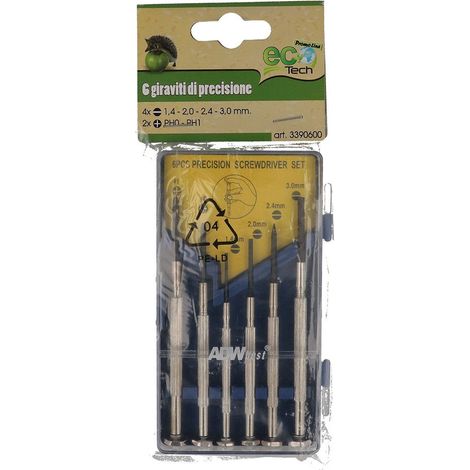 SET 6 GIRAVITI DI PRECISIONE 4 PHILLIPS + 2 POZIDR