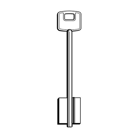 CHIAVE DOPPIA MAPPA CISA 00120 ORIGINALE - OTTONE NICHELATO CSLC- 5 pezzi