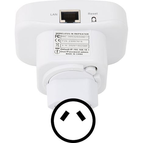 Répéteur WiFi haute vitesse, stable, prêt à l'emploi, portable et compact, amplificateur de signal WiFi, prise 100-240 VAU (1/5)