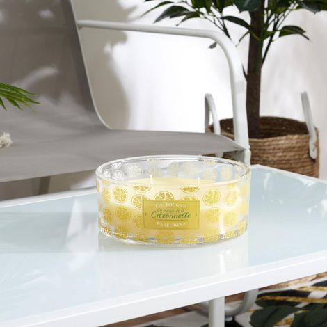 Lot de 3 bougies parfumées à la citronnelle collection LIMONE 1 pièce