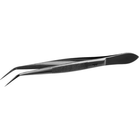 Pinces de précision en acier inoxydable 18/10, pointe extra pointue, pointes sans rainures, longueur 105 mm (1/3)