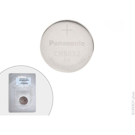 Panasonic - Pile bouton lithium blister CR3032 PANASONIC 3V 500mAh (1/4)