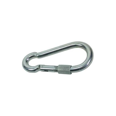 MOSCHETTONI CON CHIUSURA A GHIERA IN ACCIAIO NICHELATO- - ø mm. 8x80 - 50 pezzi QUALITY
