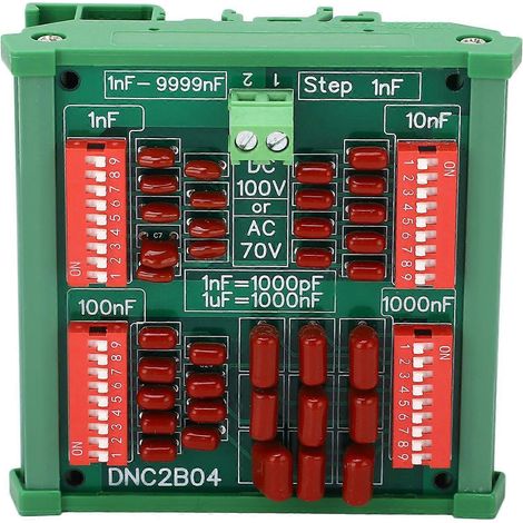 1nF Stufen-4-stelliger programmierbarer Dekadenkondensator, Polypropylen-Folienkondensator, DC 100 V, AC 70 V, DNC2B