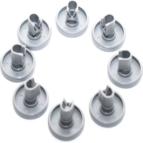 Roulettes universelles Comfort pour lave-vaisselle - Compatibles avec AEG, Electrolux, Privileg, Favorit, Ikea, Zanussi - 8 roulettes pour panier inférieur. (1/5)