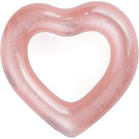 Bouée gonflable rose pour adultes, un accessoire flottant conçu pour les activités nautiques récréatives.-AquaForge (1/5)