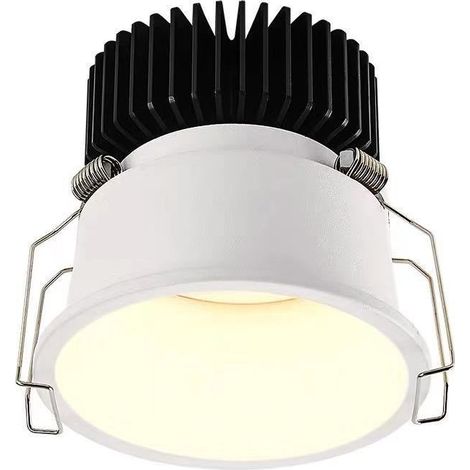 LED spot encastré 7W Spot led encastrable CRI 95+ Pas de scintillement Spot intérieur LED plafon,Angle de faisceau 38°,trou encastré 75 mm - 6000K Lumière blanche