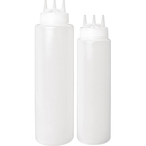 Bouteille Souple Transparente 3 Embouts 908 ml - Vogue (1/5)