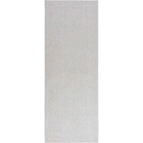 Tapis de surface LUGO Crème et gris 80 x 150 cm Polyester